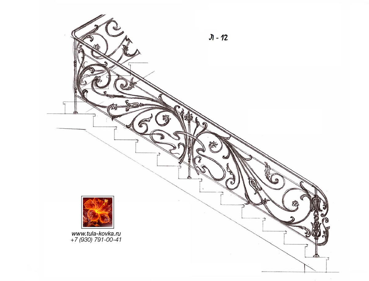 Кованые перила рисунки